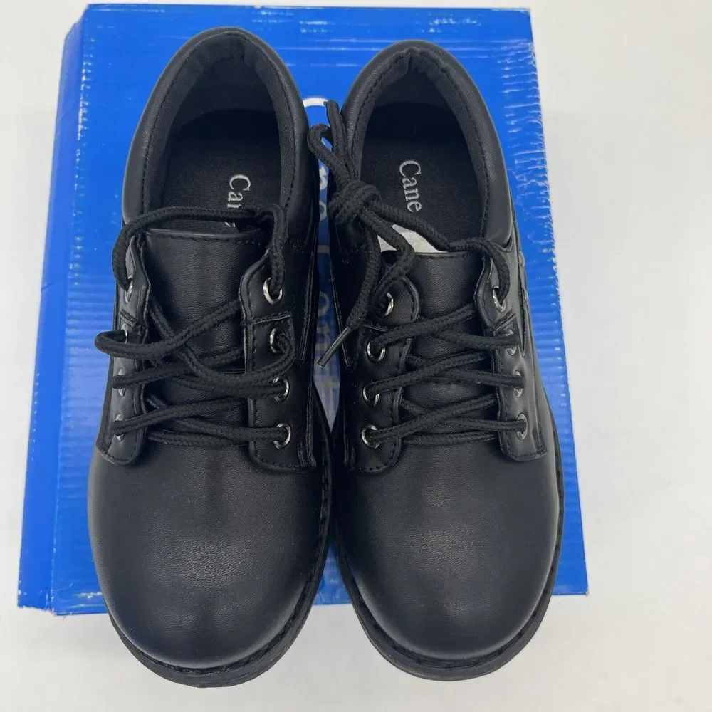 Cane Comfort Little Boys Black Dress Shoes Church School‎ Size 12.5 Read Desc